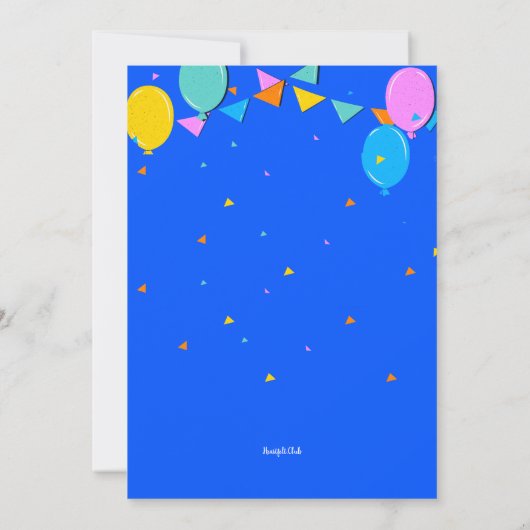 新学期パーティー 招待状 (裏面)