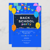 新学期パーティー 招待状 (正面/裏面)