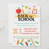 新学期パーティー 招待状 (正面)