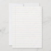 新学期パーティー 招待状 (裏面)