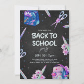 新学期パーティー 招待状 (正面)