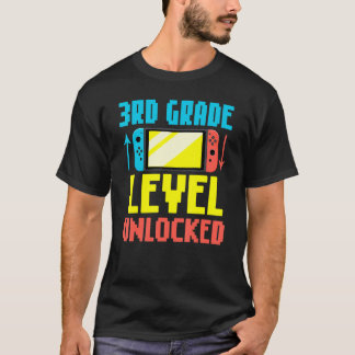 新学期ビデオゲーマー3級レベルアンロック Tシャツ