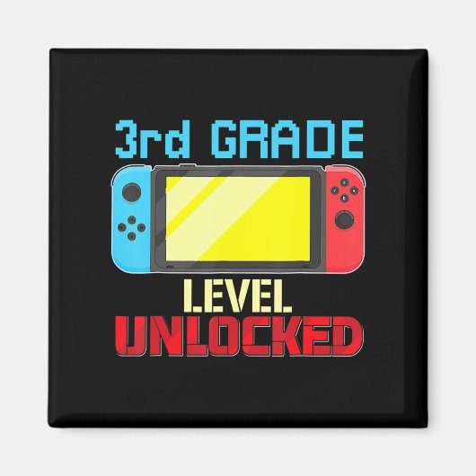 新学期ビデオゲーマー3級レベルUnlocke マグネット (正面)
