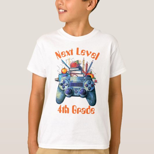 新学期ビデオゲーム Tシャツ (正面)