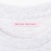 新学期ピンクカラーコード化された女の子タイプフォント ラベル (貼付)