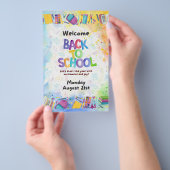 新学期フライヤー チラシ (ハンドル)