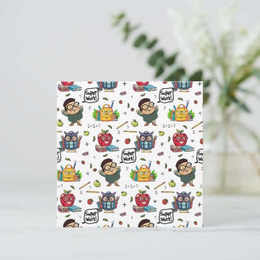 新学期フラットカード (スタンド正面)