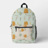 新学期フレンド プリントバックパック (正面)