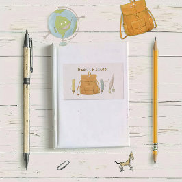 新学期フレンド 長方形シール