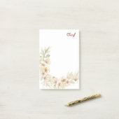 新学期フローラ ポストイット (デスク上)