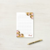 新学期フローラ ポストイット (デスク上)