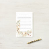 新学期フローラ ポストイット (デスク上)