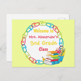 新学期ブライト ポストカード