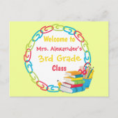 新学期ブライト ポストカード (正面)