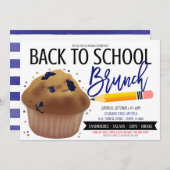 新学期ブランチ招待状 招待状 (正面/裏面)