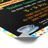 新学期ブレックファーストソーシャルテンプレート ポスター (角)