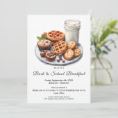 新学期ブレックファーストバー招待状 招待状 (スタンド正面)
