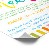 新学期ブーホー朝食の涙と応援 ポスター (角)