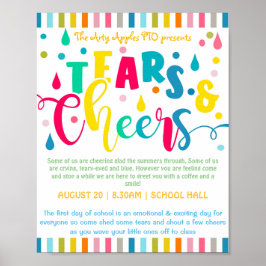 新学期ブーホー朝食の涙と応援 ポスター