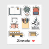 新学期プランナースティッカーズバスクレヨン本 シール (シート)