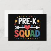 新学期プレクプレスクールの初日 サンキューカード (正面/裏面)