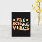 新学期プレショールビベスレトロ先生ナース カード (黄色い花)