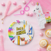 新学期プレート 子供へ ペーパープレート (パーティー)