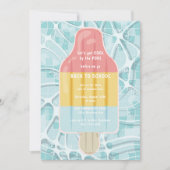 新学期プールパーティー 招待状 (正面)