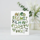 新学期ベジアルファベ食べット – あなたの緑 ポストカード (スタンド正面)