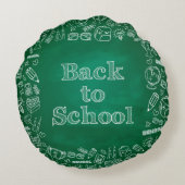 新学期ボードおよびクリップアート ラウンドクッション (裏面)