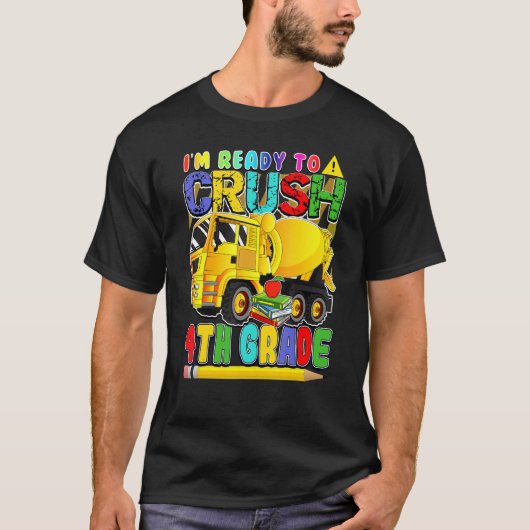 新学期ミキサートラック4th Grクラッシュ準備完了 Tシャツ (正面)