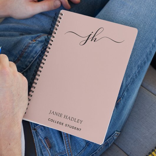 新学期モノグラムスクリプト名 ノートブック