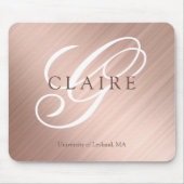 新学期モノグラムスクール名 マウスパッド (正面)