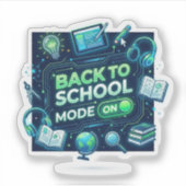 新学期モードONステッカー シール (正面)
