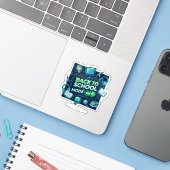 新学期モードONステッカー シール (ノートパソコンとiPhone)