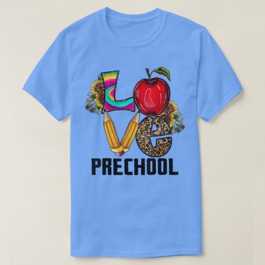 新学期ラブプリショールプレK先生学生 Tシャツ (デザイン正面)