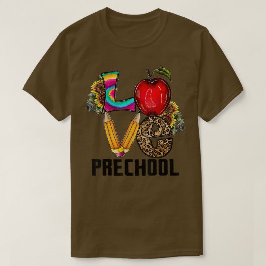 新学期ラブプリショールプレK先生学生 Tシャツ (デザイン正面)