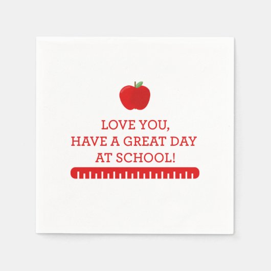 新学期ランチボックスナプキン スタンダードカクテルナプキン (正面)