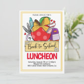 新学期ルンチョン招待状 招待状 (スタンド正面)