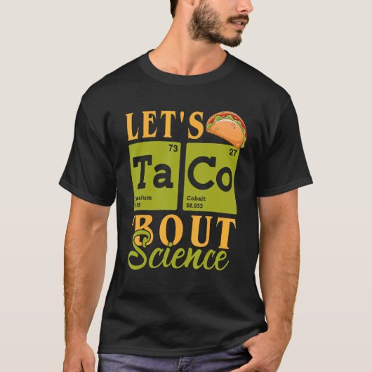 新学期レッツタコ科学先生 Tシャツ (正面)