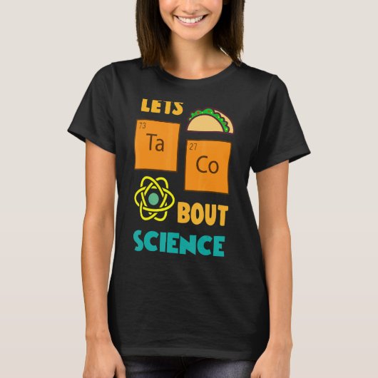 新学期レッツタコ科学先生 Tシャツ (正面)