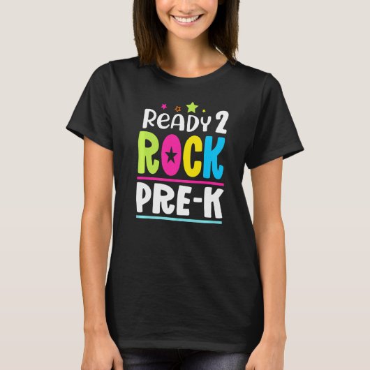 新学期レディ2ロックプレK学生先生 Tシャツ (正面)