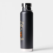 新学期レトロの学生先生と両親 ウォーターボトル (左面)