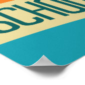 新学期レトロタイポグラフィ ポスター (角)