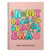 新学期レトロ先生スパイラルノート ノートブック (正面)