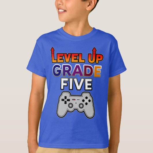 新学期レベルアップグレード5 Tシャツ (正面)