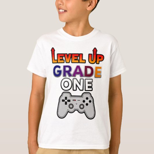 新学期レベルアップ等級1 Tシャツ (正面)