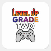 新学期レベルアップ等級2 スクエアシール (正面)