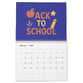 新学期予定表 カレンダー (2月 2026)