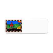 新学期住所 シール (正面)